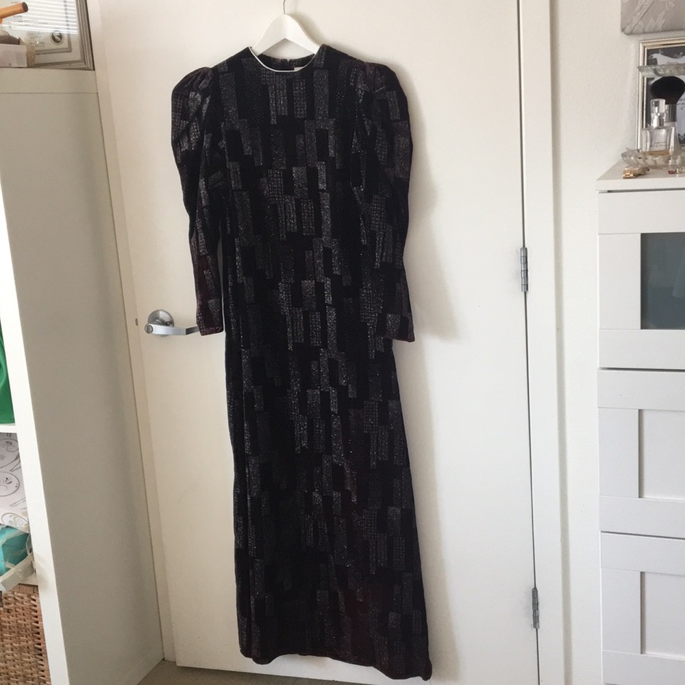 Davidbrown velvet gown